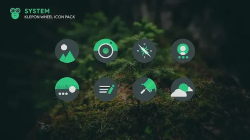 Klepon Wheel: Dark Icon Pack