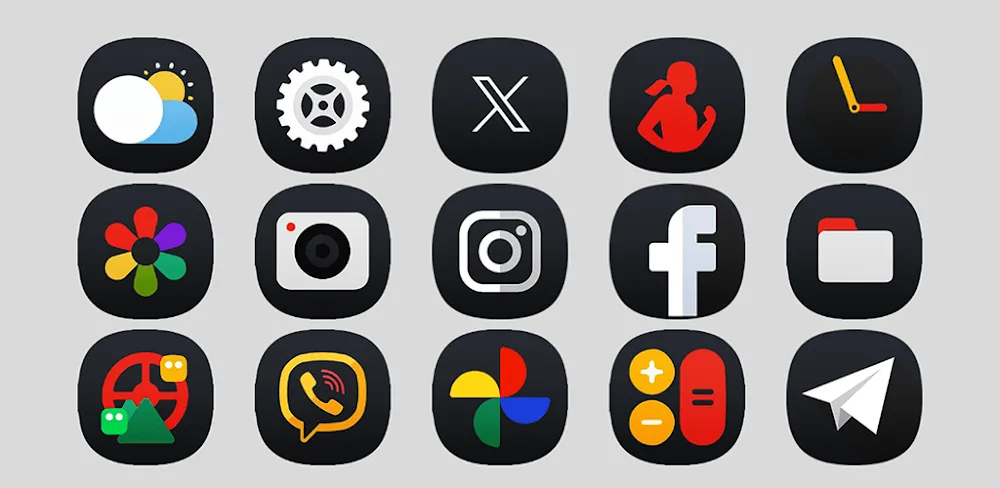 OneUI 7 Dark – Icon Pack
