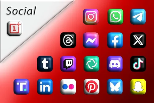 Oxigen Square 3D – Icon Pack