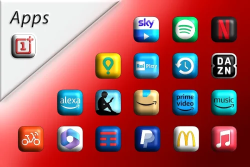 Oxigen Square 3D – Icon Pack