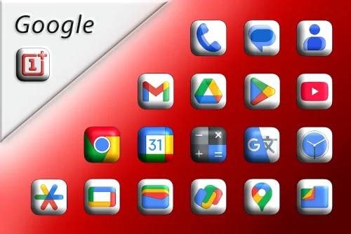 Oxigen Square 3D – Icon Pack