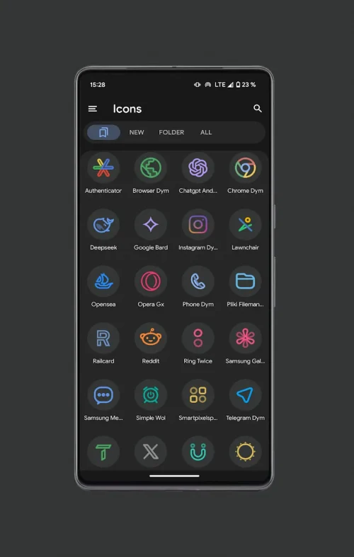 Pix Material Dark Icon Pack