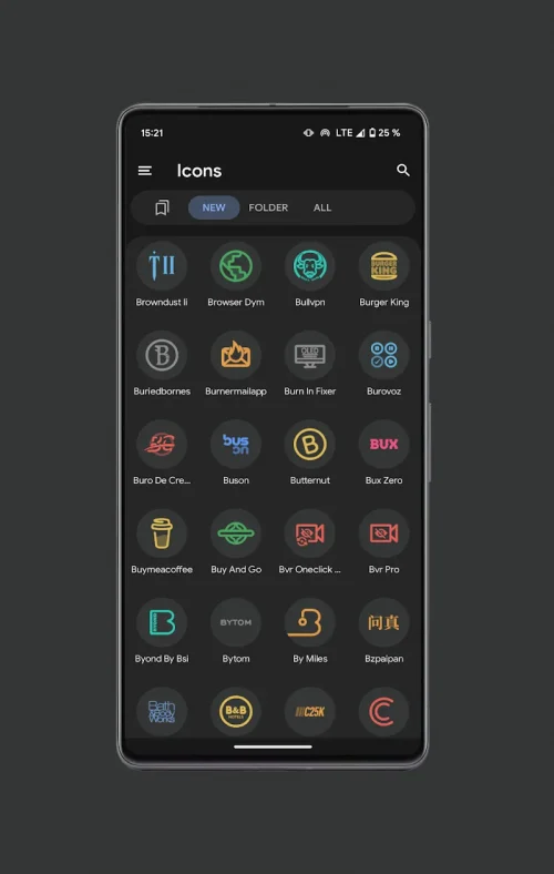 Pix Material Dark Icon Pack