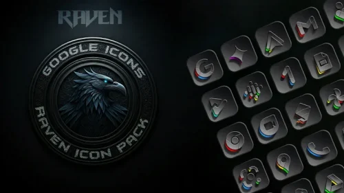 Raven Dark Icon Pack