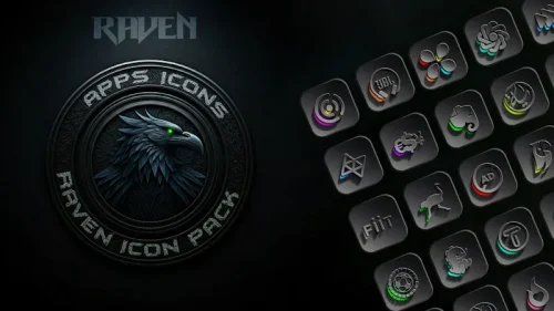 Raven Dark Icon Pack