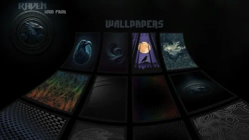 Raven Dark Icon Pack