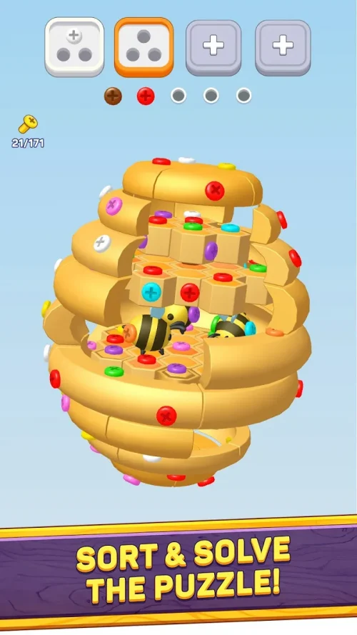 Screwzle 3D: Screw Sort
