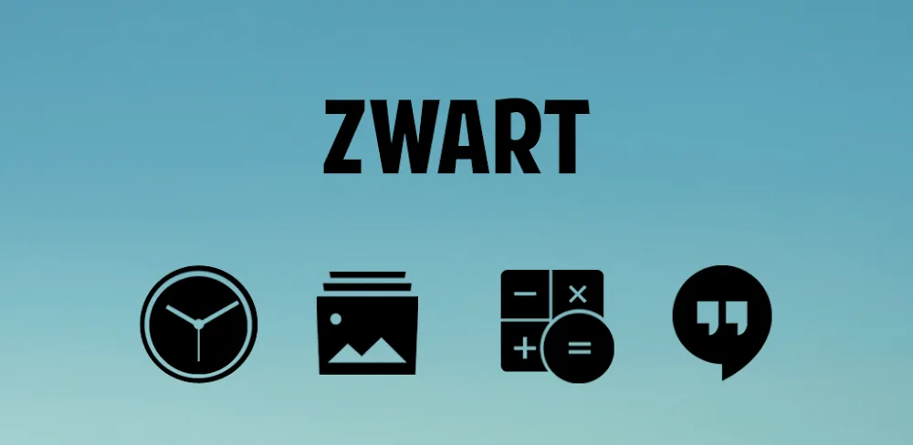 Zwart – Black Icon Pack