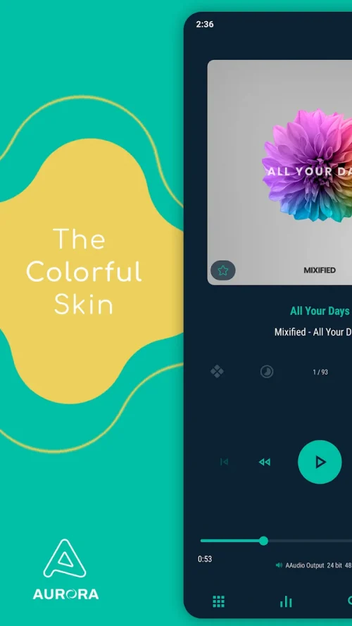 Aurora – Poweramp Skin