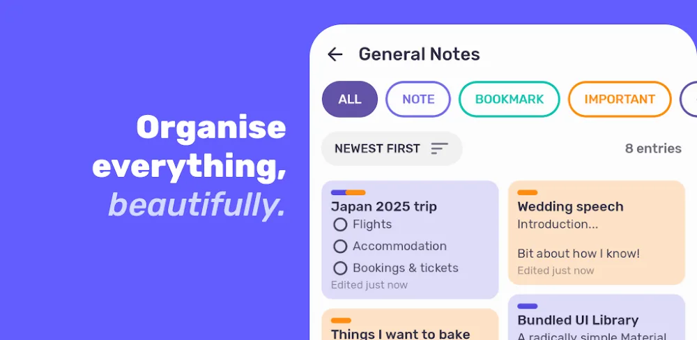 Bundled Notes – List, Organize