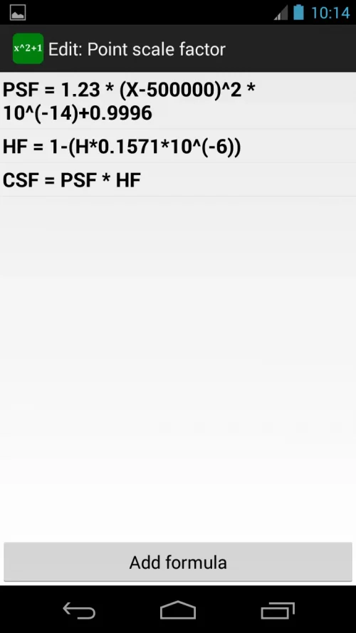Custom Formulas