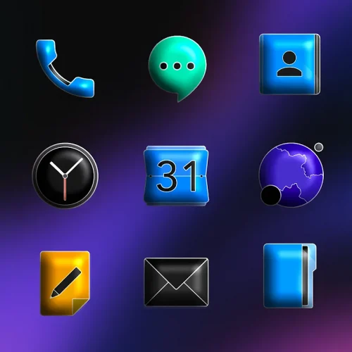 FluOxigen 3D – Icon Pack