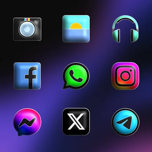 FluOxigen 3D – Icon Pack