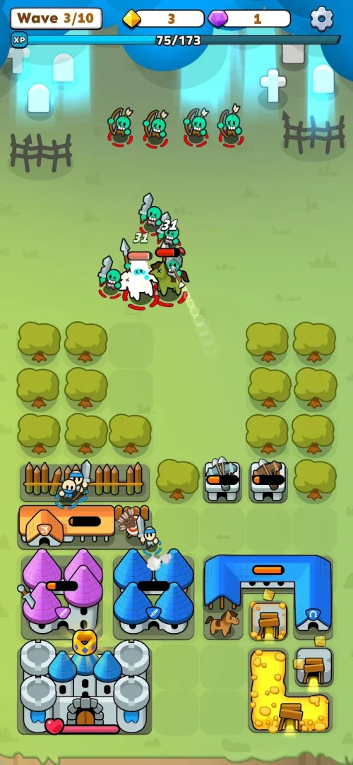 Fortress Merge: Puzzle Defense