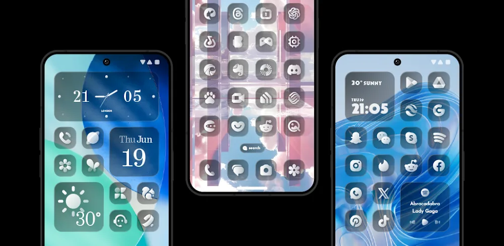 Glass Dark Icon Pack