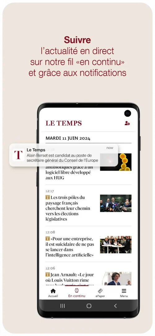 Le Temps, actualités et info