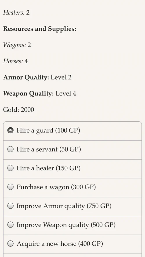 Life of a Mercenary