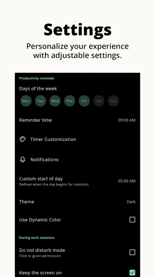 Minimalist Pomodoro Timer