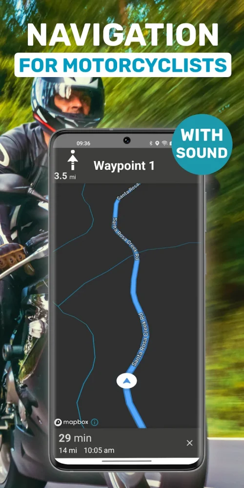Motorcycle riding with Motobit
