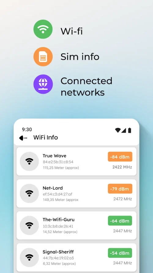 Network Wi-Fi Info & SIM Tools