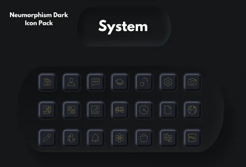 Neumorphism Icon Pack