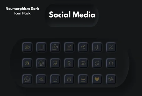 Neumorphism Icon Pack