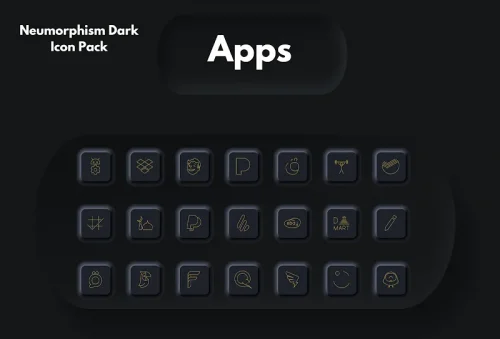 Neumorphism Icon Pack