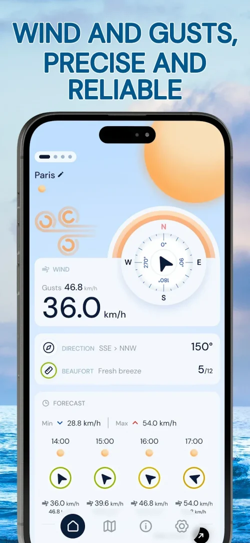 Wind Compass: Speed, Beaufort
