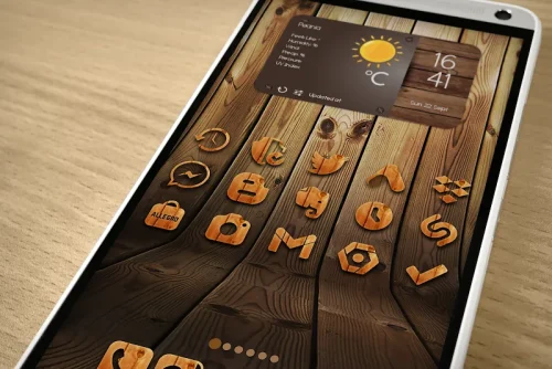 WoodRustic Icon Pack