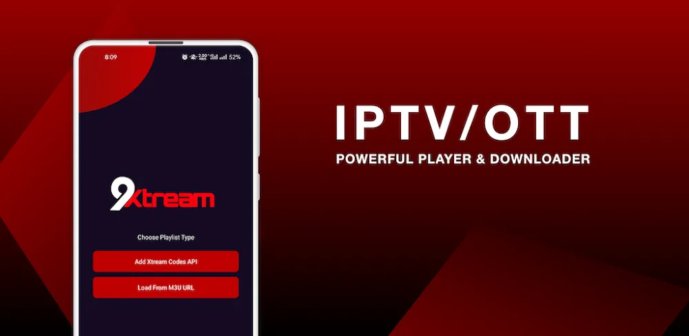 9Xtream – Download & Play iPTV