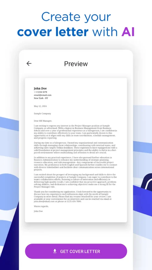 AI Resume Builder CV Maker PDF