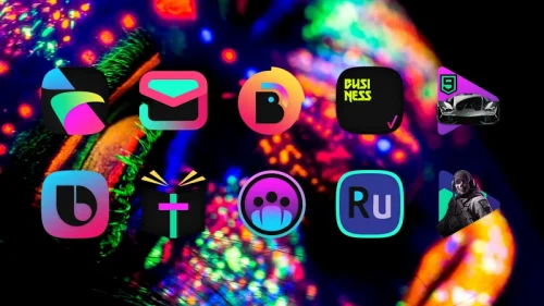 ATOMIC – Dark Retro Icon Pack