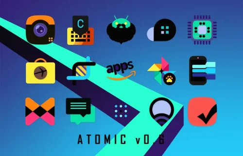 ATOMIC – Dark Retro Icon Pack