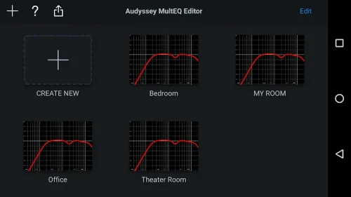 Audyssey MultEQ Editor app