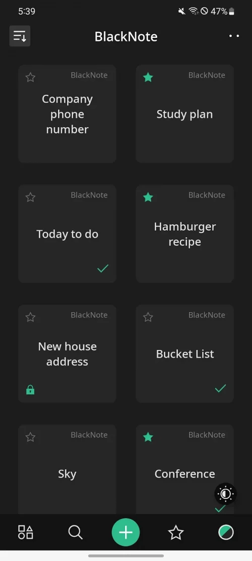 BlackNote: Dark Notes, Notepad