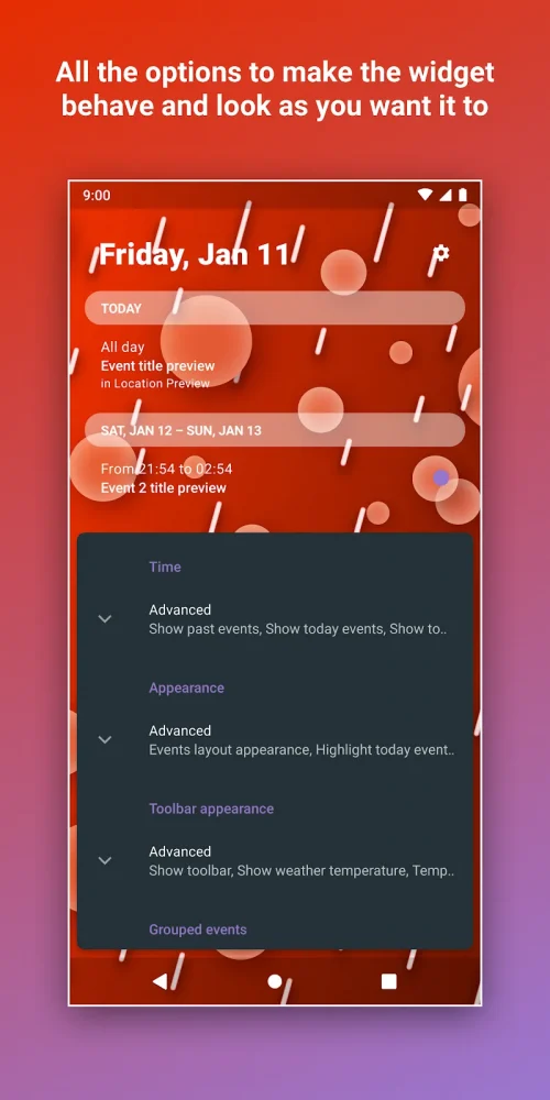 Calendar Widget Agenda Planner