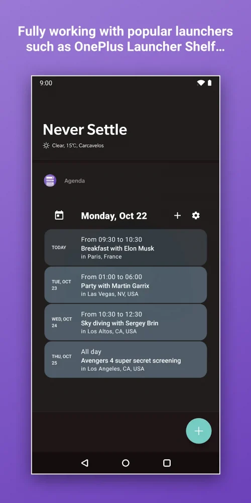 Calendar Widget Agenda Planner