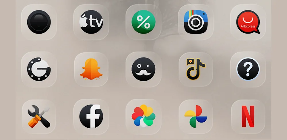 Darko Glass Icon Pack