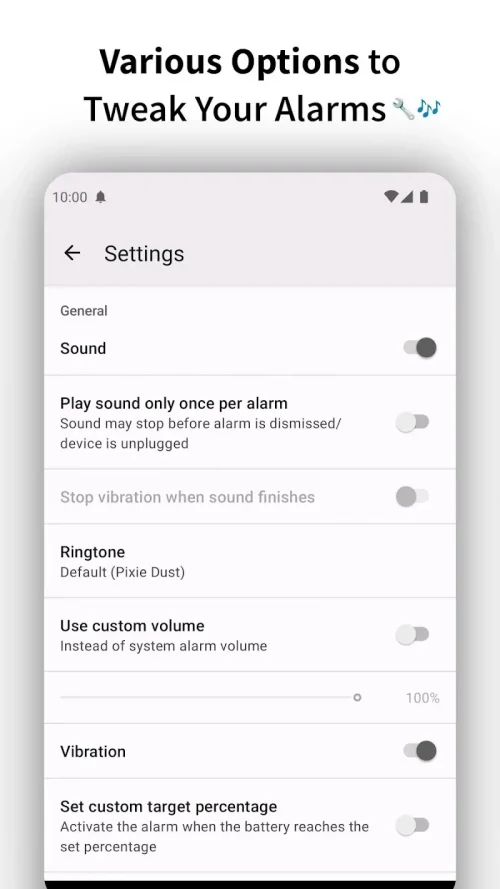 Full Battery Charge Alarm