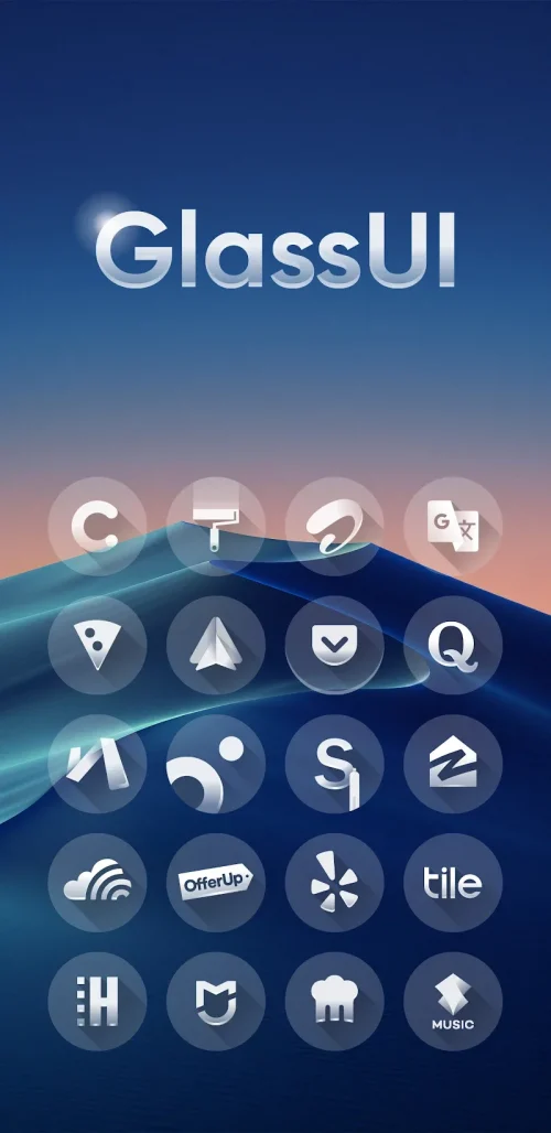Glass UI Icon Pack