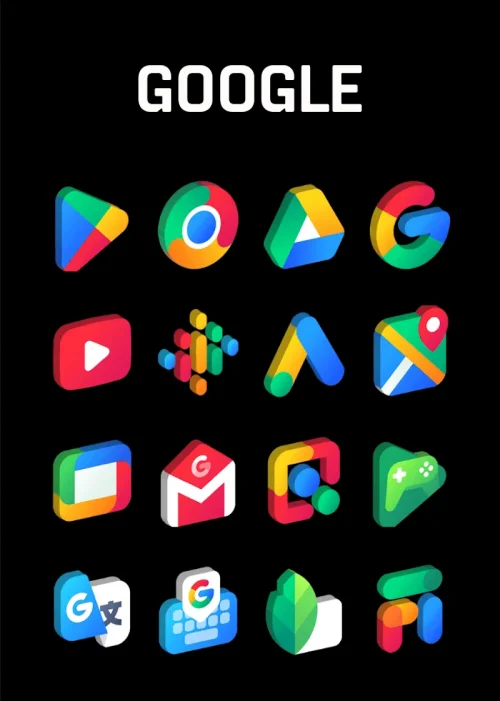 Gradient 3D – Icon Pack