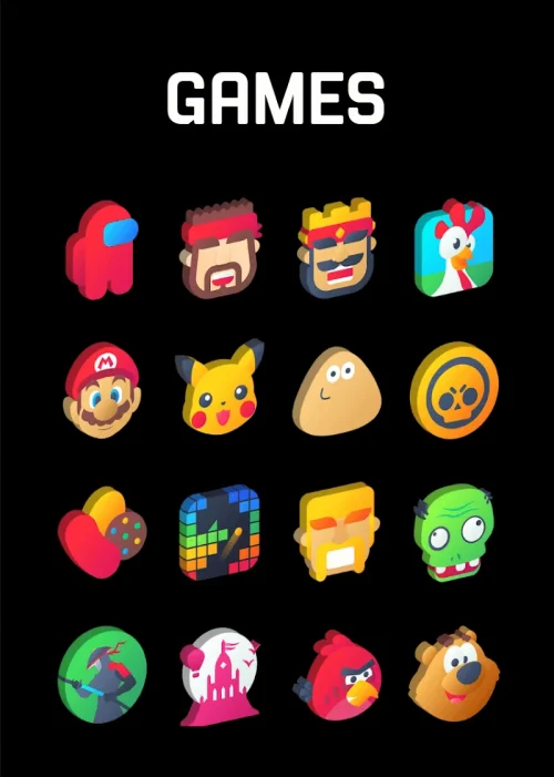 Gradient 3D – Icon Pack
