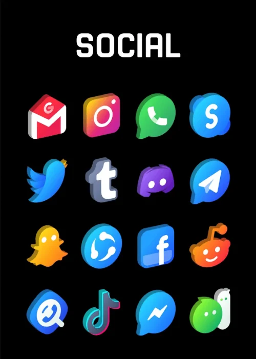 Gradient 3D – Icon Pack