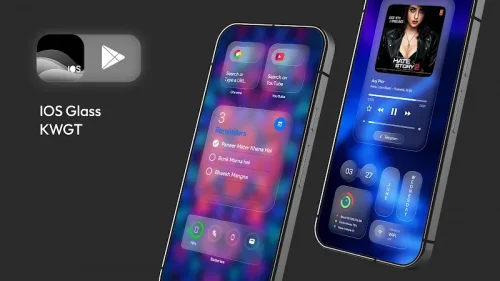 iOS Glass KWGT iOS 26 Inspired