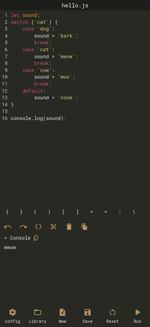 JavaScript Editor
