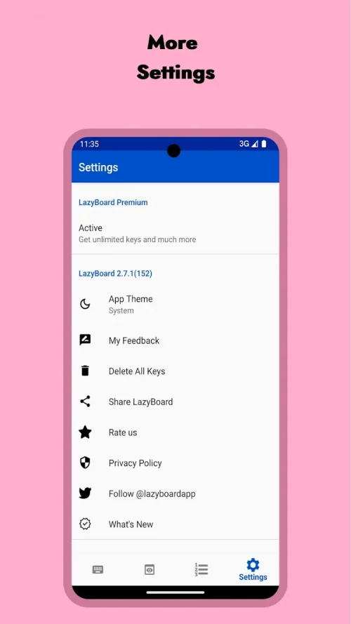 LazyBoard – Phrase Keyboard