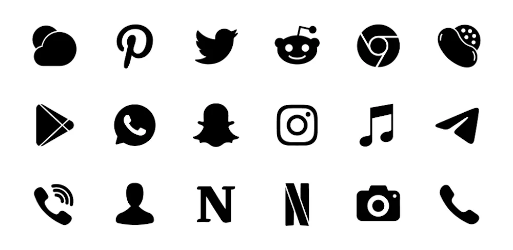 Lena Black – Glyph Icon Pack