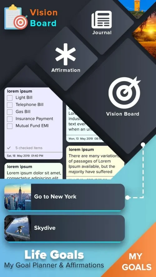 Life Goal Planner &Affirmation