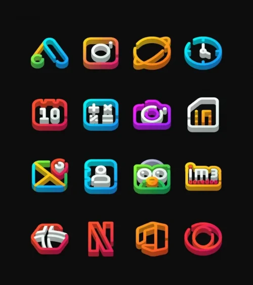 LineDock 3D – Icon Pack