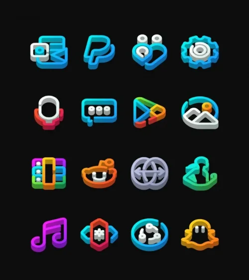 LineDock 3D – Icon Pack
